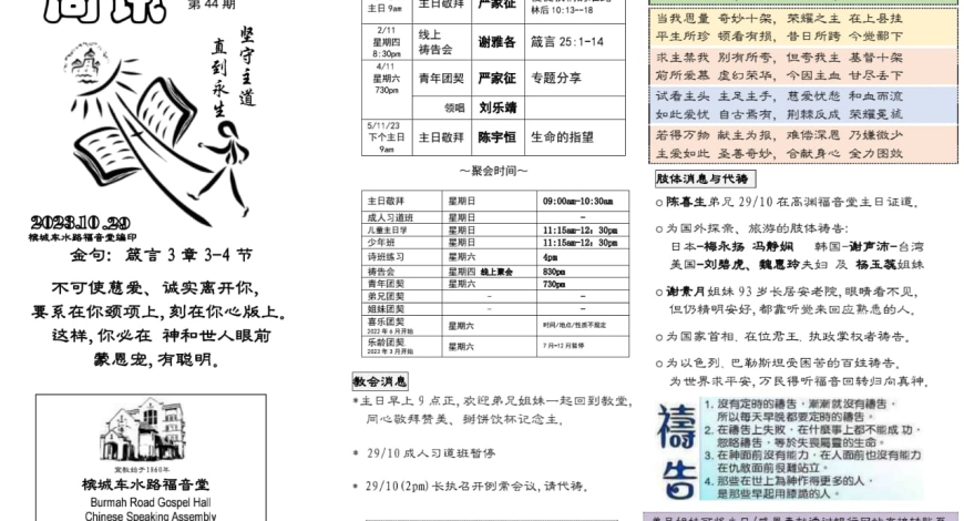2023 年 10 月 29 周讯